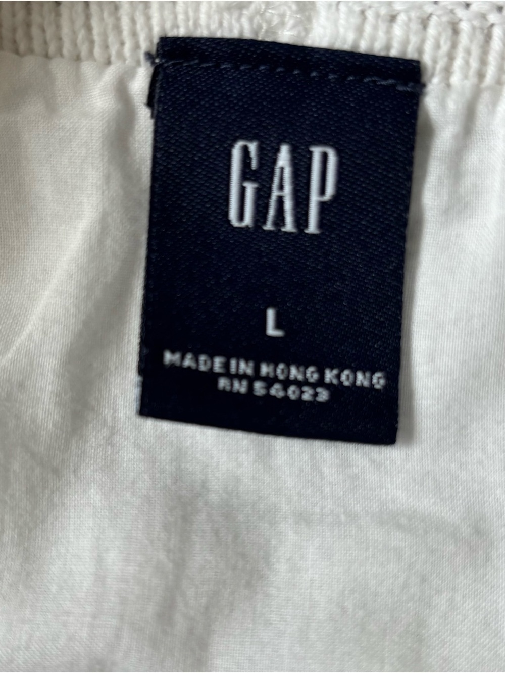 Vintage Y2K GAP Women's White Knit Zip Up Hoodie Sweater L Beachy Coastal - Picture 2 of 16